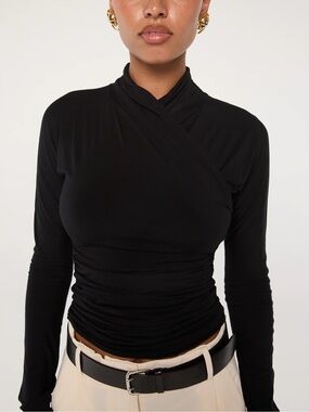 The Line By K Felix Long Sleeve in Black - Size L